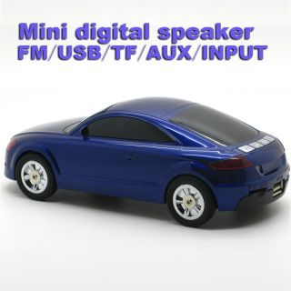 Mini Car Speaker Digital Portable for iPod Phone with Micro FM USB SD