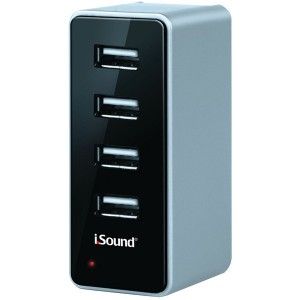 Lot of 2 DreamGear ISOUND 2106 4 USB Wall Charger for iPod iPad iPhone