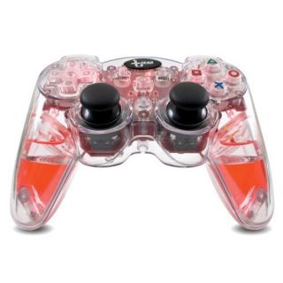 DreamGear Lava Liquid Glow 2 4G Wireless Controller for PS3 Sony Red