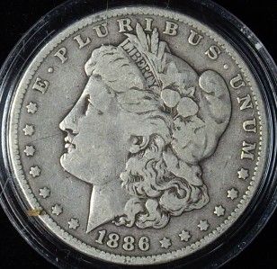 1886 Morgan Silver Dollar Circulated