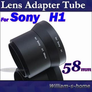 58mm 72mm Lens Adapter Tube for Sony DSC H5 DSC H2 H1