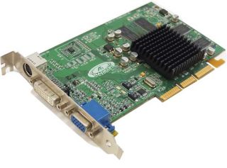  Height AGP 2D/3D Dual Graphics Card with DVI / VGA / S Video Output