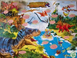Dinosaur Fun Facts 48 Piece Floor Puzzle with Decoder