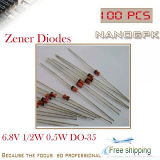  diodes 6 8v 1 2w 0 5w do 35 all diodes are brand new zenor diodes 6