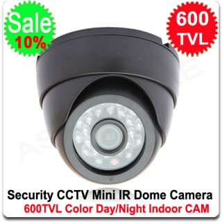  PAL NTSC Security Wired 600TVL Color CMOS CCTV IR Dome Camera