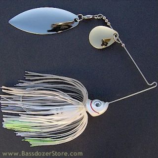 oz spinnerbait style t white shad