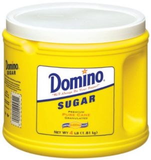 Domino Sugar 4 lbs 10 Containers New SEALED Case L K
