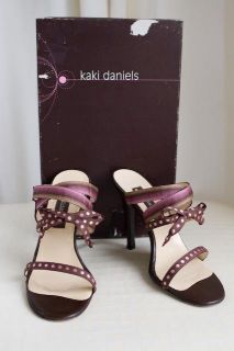 Kaki Daniels Polka Dot Sandal High Heel Pump 36 5 6 5