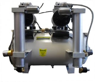 New 1 5HP Noiseless Oil Free Dental Air Compressor with Dryers