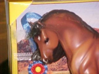 Breyer 2012 #1433 Red Dun Mustang Padre Dressage Horse w Ribbon NIB