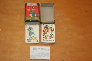 1946 Donald Duck Card Game Russell Mfg Co