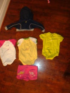 Rocawear Baby Girls 5 Piece Interchangable Outfit Set Size 0 6 Months