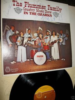  The Plummer Family in The Ozarks Signed Record LP