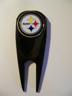  Pittsburgh Steelers Magnetic Divot Tool and removable Golf Ball Marker
