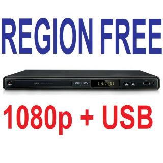 Philips DVP3680 1080p HDMI DVD Player DIVX USB All Multi Region Code