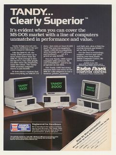 1985 Radio Shack Tandy 1000 2000 1200 HD Computers Ad
