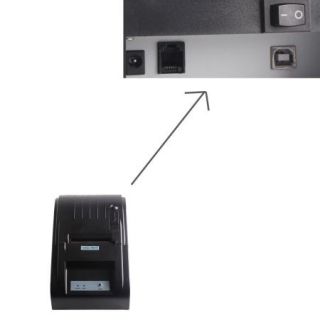 USB 58mm POS 5890 Line Thermal Dot Receipt Printer + Free Paper Roll