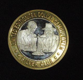 Silver Club Limited Edition 10 Gaming Token 999 Fine Silver Coin