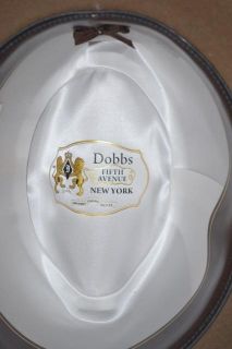 Dobbs Fifth Avenue Size 7 3 8 Camel Randall Fedora Hat