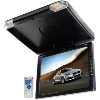  Res Flip Down LED Monitor w Built in DVD CD  Player w Remote