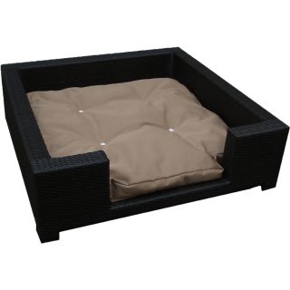 Cosmo Outdoor Wicker Large Dog Bed Taupe DFDB W4 C8310 L