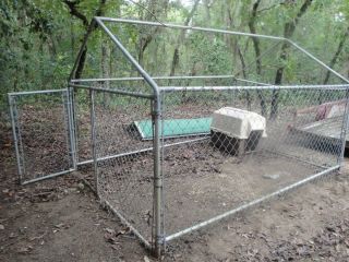 Chain Link Dog Kennel 10 x 7 Foot Large Dog House Included $200 Firm