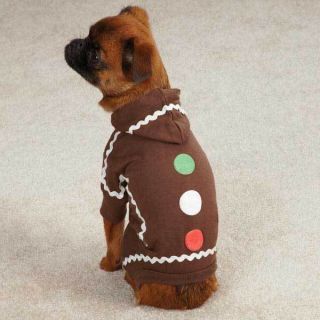  Gingerbread Dog Costumes Easy Fit Dogs Pajama PJs Pet Apparel