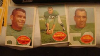 1960 Topps Football Lot 70 Assorted Inc 25 Different G VG Cond Many