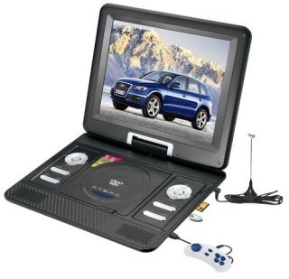 15 Portable DVD Player with TV USB Card Reader Games FM Radio Swivel