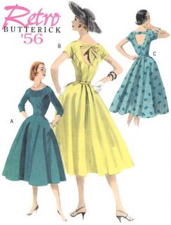  5605 Size 16 22 Misses 1956 Retro Rockabilly Style Dresses