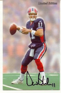 Limited Edition Autographed Drew Bledsoe Card