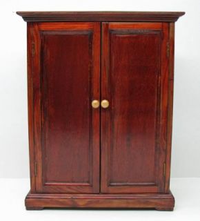18in Doll Wood Wardrobe Clothes Closet Armoire Furniture