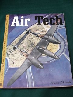 Air Tech 1943 WWII Airplane Aviation Mag w Douglas A 20 Havoc
