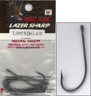 Eagle Claw Lazer Sharp Sproat Worm Hook Size 3 0 24 Pcs
