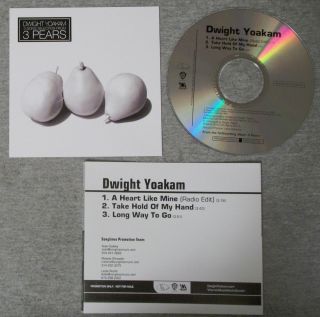Dwight Yoakam 3 Pears 3 Track U s Promo CD 2012 RARE