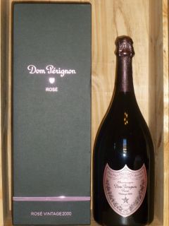2000 DOM PERIGNON ROSE BEAUTIFUL GIFT BOXED MAGNUM RP 96 PTS
