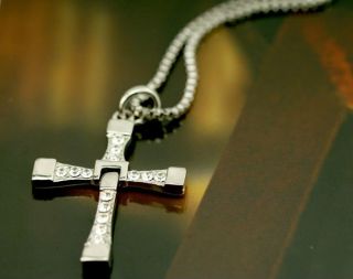  and THE FURIOUS Vin Diesel Dominic Torettos Cross Pendant Necklace