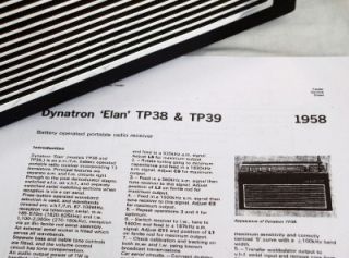 DYNATRON ELAN TP38 AM/FM. HACKER BROS INSPIRED UKs BEST VINTAGE RADIO