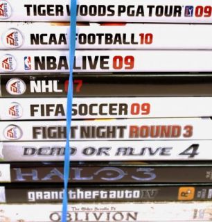 Lot of 10) XBOX 360 Video Games EA Sports Grand Theft Auto IV (3923s1