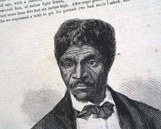 RARE Dred Scott Case Slaves Slavery PRINT1857 Newspaper