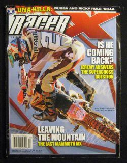Racer x Illustrated Magazine October 2004 Unadilla Race Report