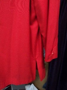 Womens Doncaster Coral Red Tunic Style Long Jacket Size 6 New Sample