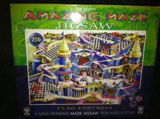 Flag Fortress   Amazing Maze by Rolf Heimann 250 piece jigsaw puzzle