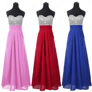  Ball Cocktail Formal Gowns Beads Strapless Party Long Dresses