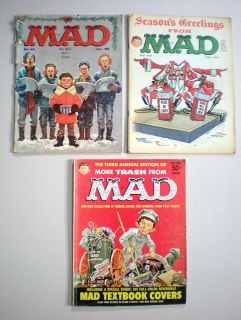 Mad Magazine Christmas 3rd Annual More Trash from Mad 52 68 1960 1962