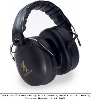  Midas Electronic Hearing Protector Headset   Black 12627 Ear Muffs
