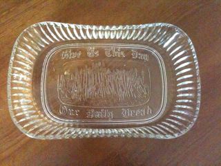 Dublin Crystal Bread Tray Give Us This Day Shannon Godinger Silver Art