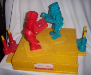 RockEm SockEm Robots Boxing Match Game Original Vintage 1966 by Marx