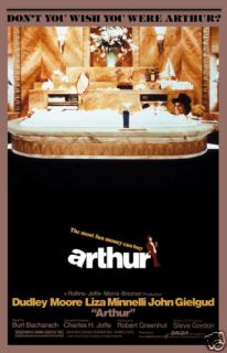 Arthur Dudley Moore Liza Minnelli Vintage Movie Poster