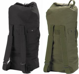 HW Double Strap Canvas Duffle Bag Backpack 22 x 38